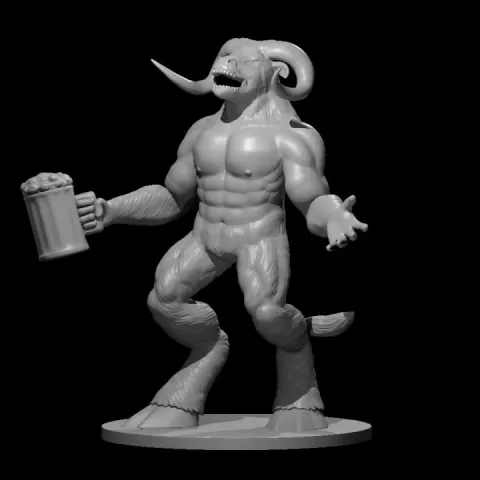 Minotaur Drinking by Miguel Zavala