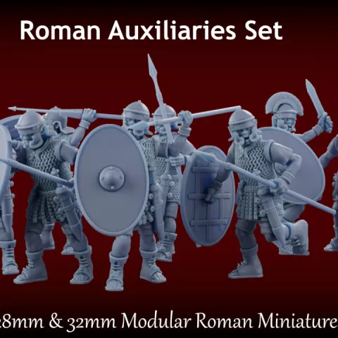Men of Rome: Roman Auxiliaries 28-32mm Modular Miniatures by Stormforge Miniatures