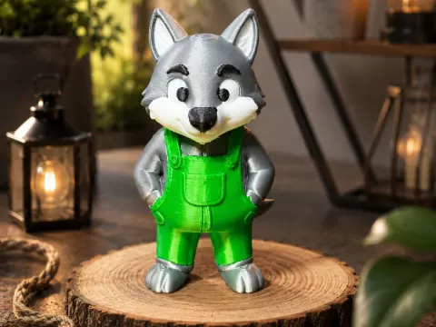 Gardener Wolf – Cute 3D Printable Figure