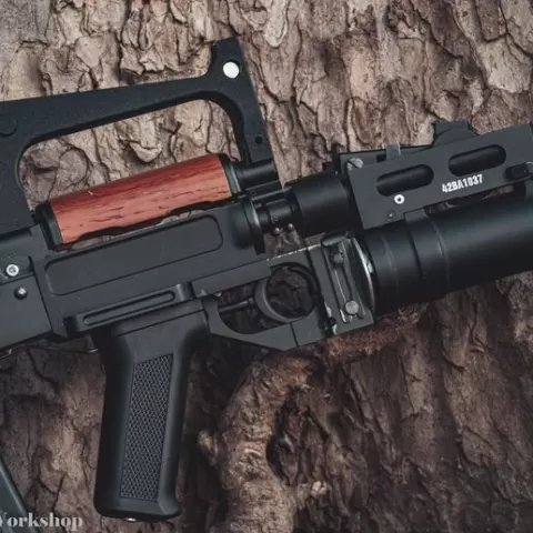 Grenade launcher attachment for FNV groza