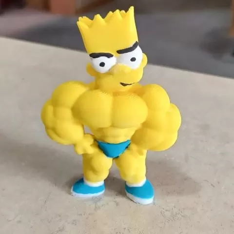 The Simpsons Bart Simpson Work Out Figure