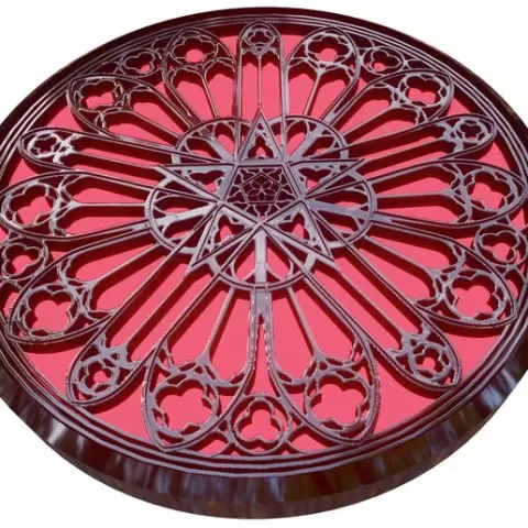 Gothic rose window: Architectural model