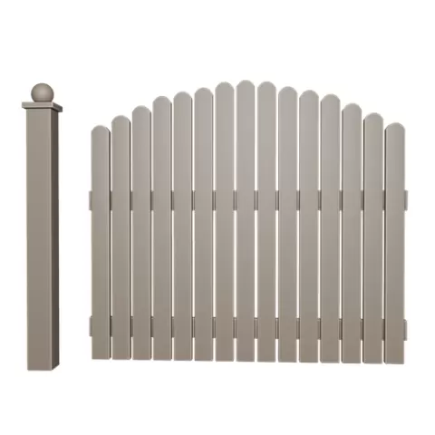 Modular round fence, scale 1/87