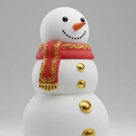 Enfeite de natal boneco de neve com base - 3XTcinho