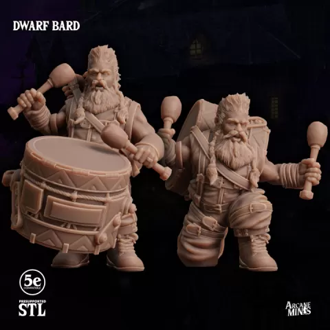 Dwarf Bard - Pirate by Sordane Publishing