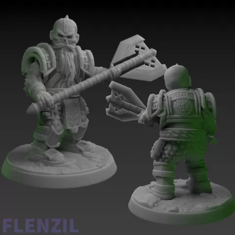Undead Dwarf by Flenzil Miniatures