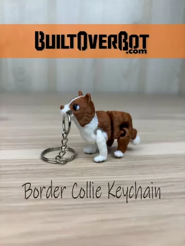 Border Collie Keychain