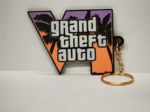 portachiavi grand theft auto 6 ,4 colori