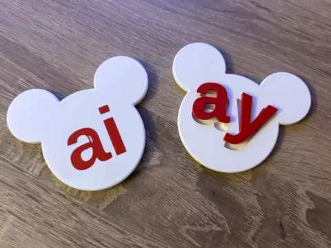 Steamboat Willie (Mickey) Customisable Phonics