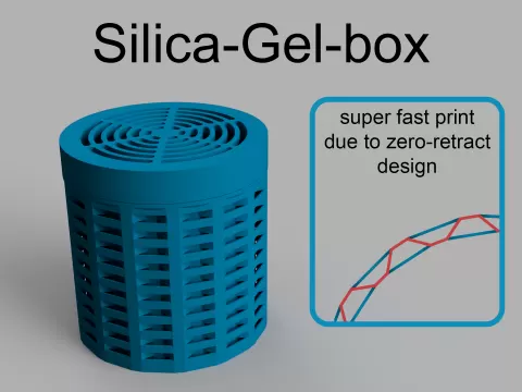 Silica-Gel-box (spool-container, optimized for super fast print)
