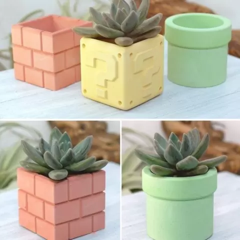 Mario Bross flowerpots