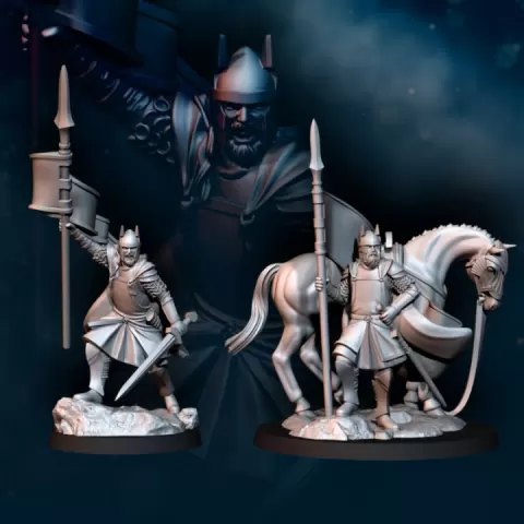 High Human Banner - Foot and Mounted | High Humans | Davale Games | Fantasy by Davale Games ©