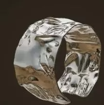 Hammered bangel