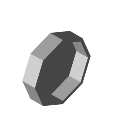 Octagonal Dice Tray W/ Lid