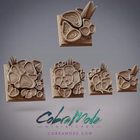 Vegetal Constructs Square Base Pack (4pcs)