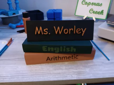 Teachers Name Plate