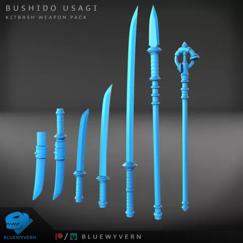 Bushido Usagi - Kitbash Weapon Pack A by BlueWyvern