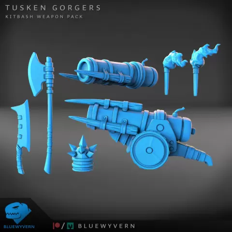 Tusken Gorgers - Kitbash Weapon Pack by BlueWyvern