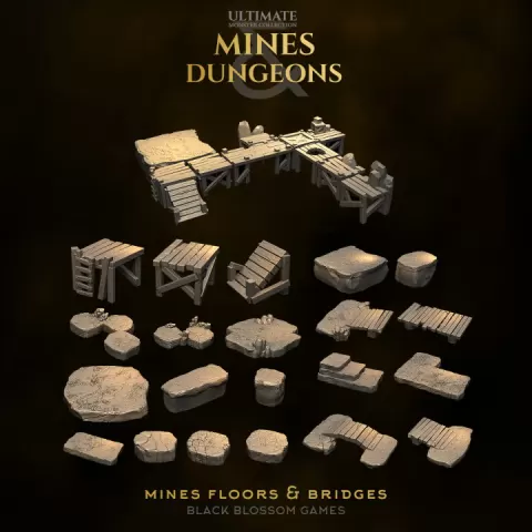 Mines Floors and Bridges :: Black Blossom Games by Black Blossom Games