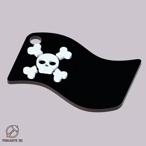 Customizable Pirate Birthday Party Keychain