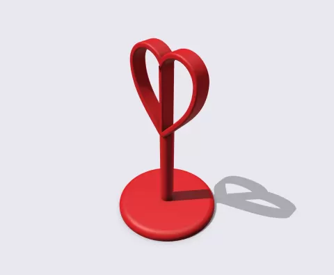 Valentine Heart on Stand