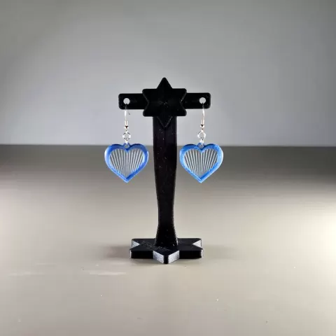 String Heart Earrings