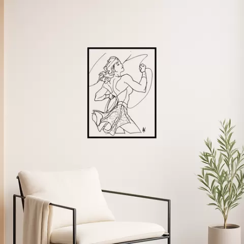 Wonder Woman Wonder Woman Paradise Island Wall Art Framed