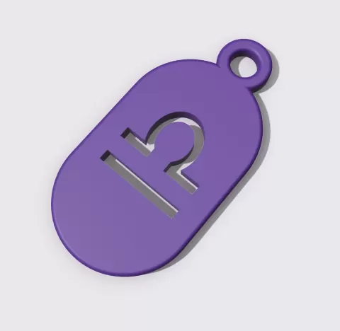 Key Fob - Zodiac Libra