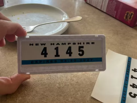 ATV Registration Sticker Plate