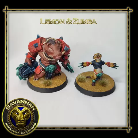 LEMON & ZUMBA - FANTASY FOOTBALL SAVANNAH TEAM by Galladur's 3D printed models