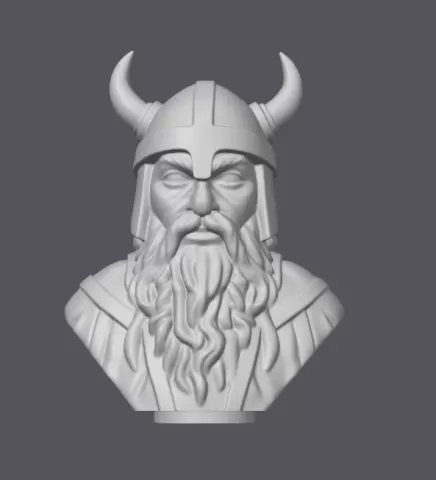 viking bust led light