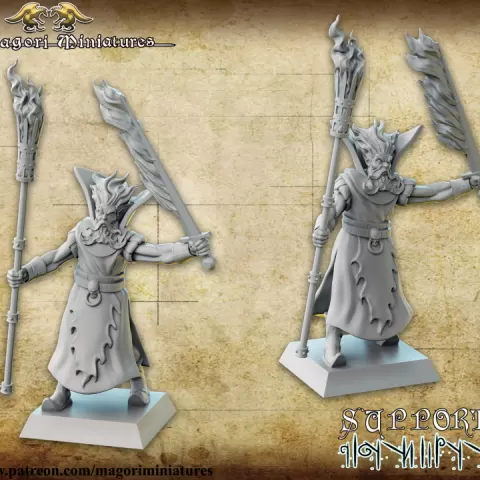 Fire wizard by Magori Miniatures