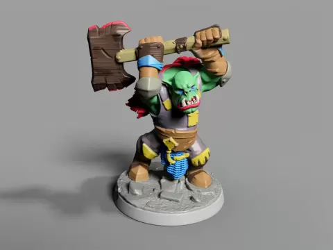 Orc axe abow head