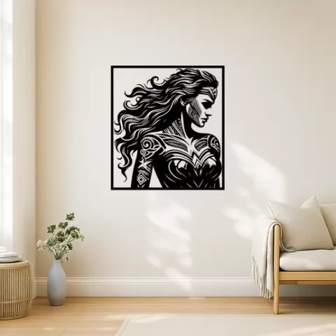 Wonder Woman Wonder Woman Paradise Island Wall Art Framed