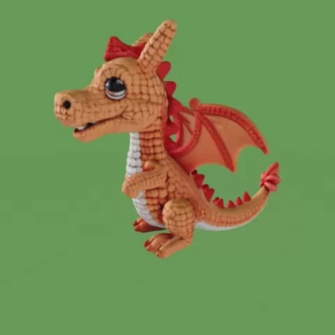 Crocheted Dragon