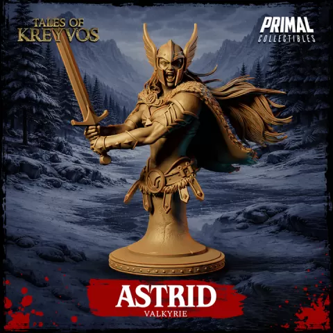 Valkyrie - Astrid - Bust - May 2026 - Tales of Kreyvos by PRIMAL Collectibles