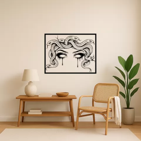 Wonder Woman Wonder Woman Medusa Wall Art Framed