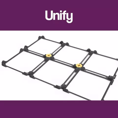 Gridfinity Skeletonised Base with screwholes