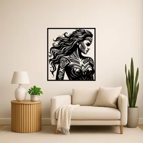 Wonder Woman Wonder Woman Medusa Wall Art Framed