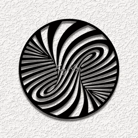 optical illusion vortex circle WALL ART HOME DECOR