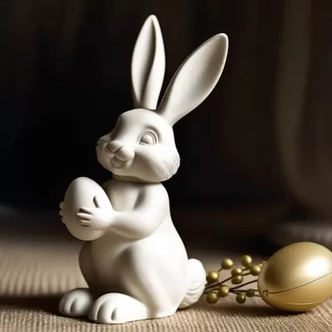 Easter Bunny with Egg - Elçin Hüseynov