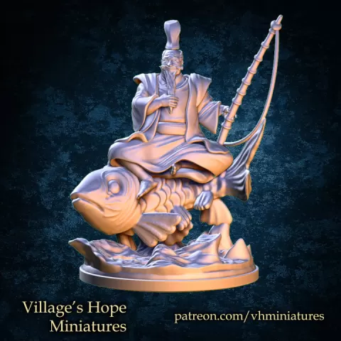 Ebisu Japanese god of fortune by Village's Hope Miniatures