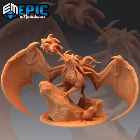 Nebula Dragon Fire Breath / World Guardian / Legendary Drake / Winged Magical Beast / Astral Encounter by Epic-Miniatures