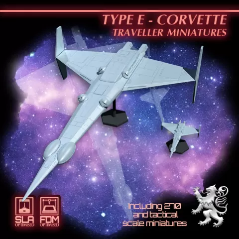Type E - Corvette Traveller Miniatures by 2nd Dynasty