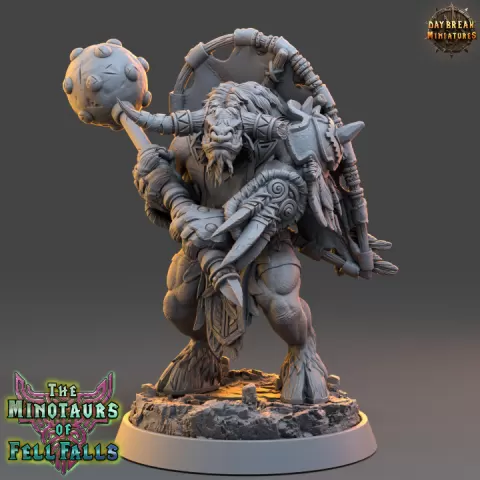 Mercury Redflood - The Minotaurs of Fell Falls by Daybreak Miniatures