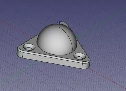 Low profile ball feet