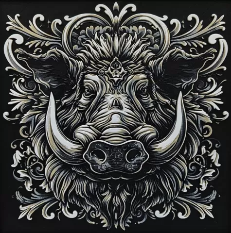 Warren the Warthog - Hueforge Print