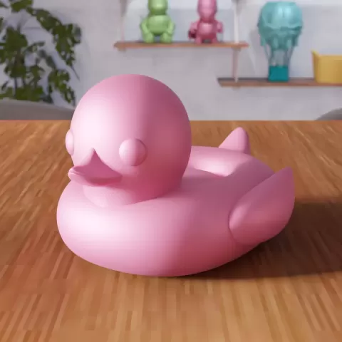 Cute Stylized Duck Figurine