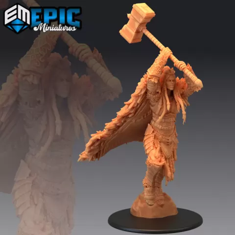 Frost Giantess Hammer / Female Arctic Guard / Wildling / Nordic Free Folk by Epic-Miniatures
