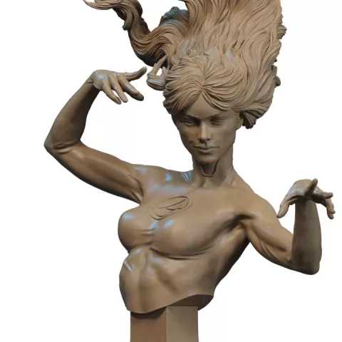 Invisible Heroine 3D Print by CA3D Studios